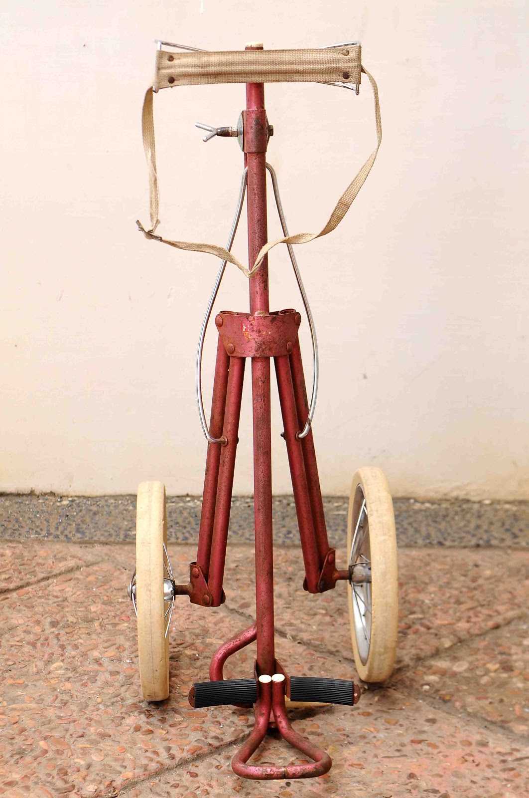 Old Vintage Gallery Antique Golf Pull Cart Trolley "Kigslaw" Circa