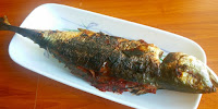 Ikan Cencaru Bakar Sumbat Sambal