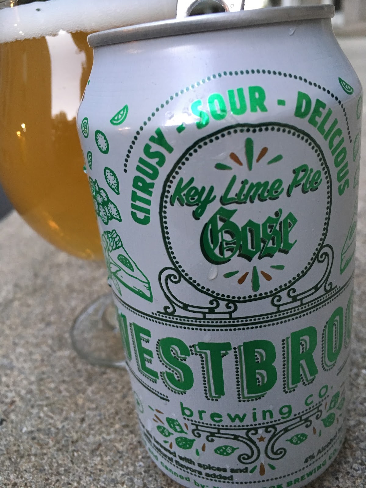 A Crafty Look Beer Blog Westbrook Key Lime Pie Gose