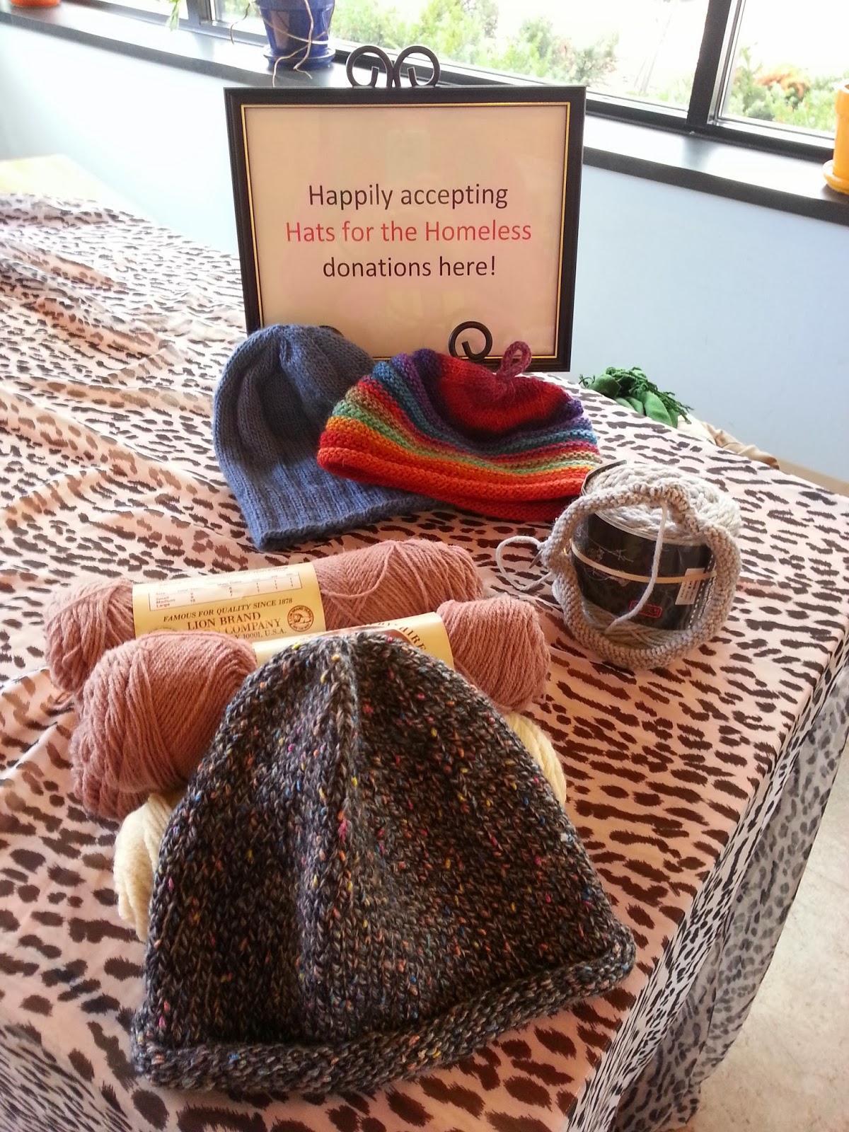 Hats for the Homeless knitting, giving, loving October 2013