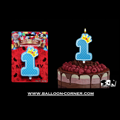 Lilin Ulang Tahun Angka 1 Jumbo / Lilin 1st Birthday (Biru) Lilin Ulang Tahun Angka 1 Jumbo / Lilin 1st Birthday (Biru)