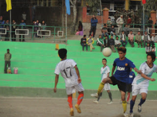 One of the quarterfinal matches that was played on Monday.