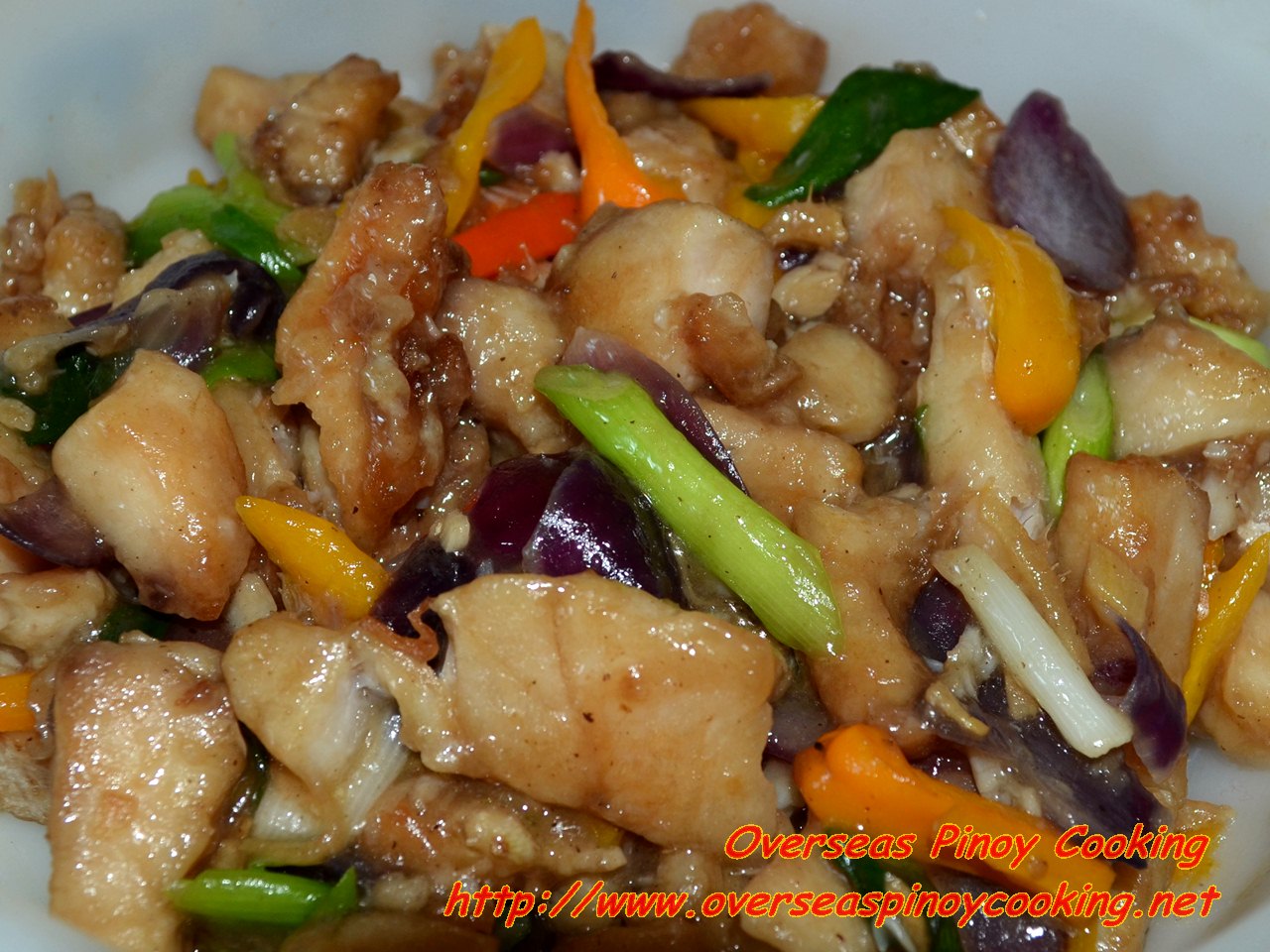 Fish with Black Bean Sauce Stirfry
