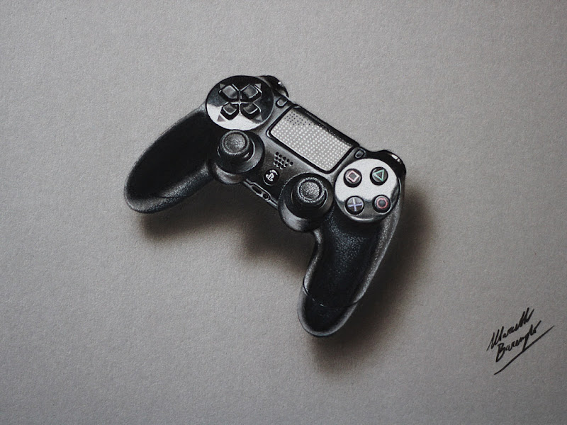 Ps4 Controller Drawing - Marcello Barenghi