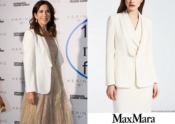 Crown Princess Mary wore MAX MARA Silk Panama Jacket