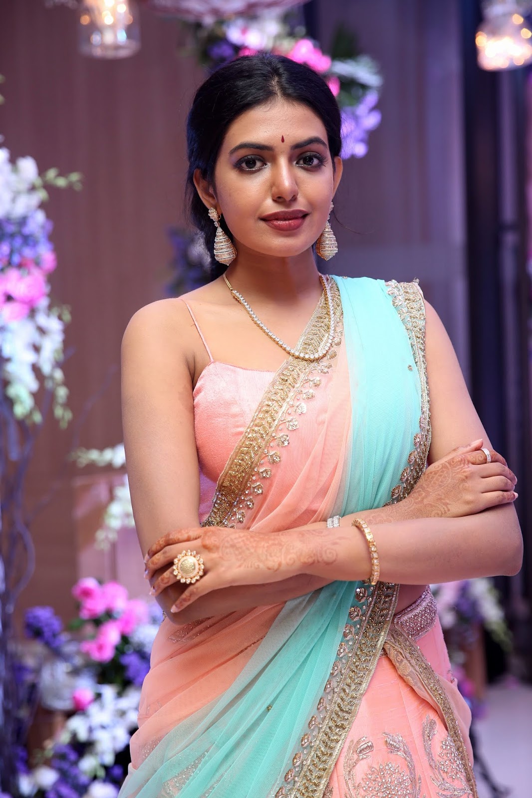 Beauty Galore HD : Shivani Rajasekhar At Karthi-Dipthi Engagement Ceremony  Aug 2018