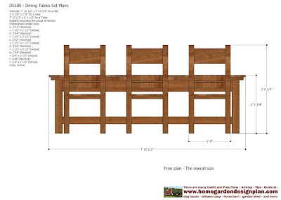  Dining Table Set Plans - Woodworking Plans - Outdoor Furniture Plans
