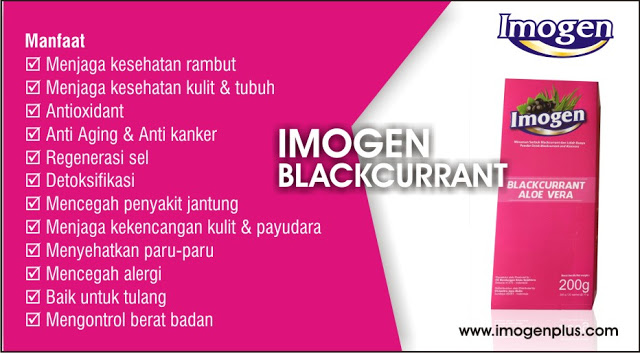 Imogen Blackcurrant untuk mengatasi penyakit dalam dan promil