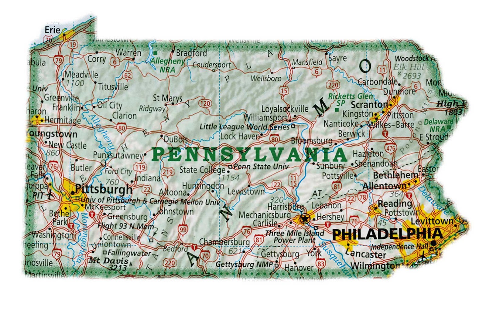 Pennsylvania Railways Map