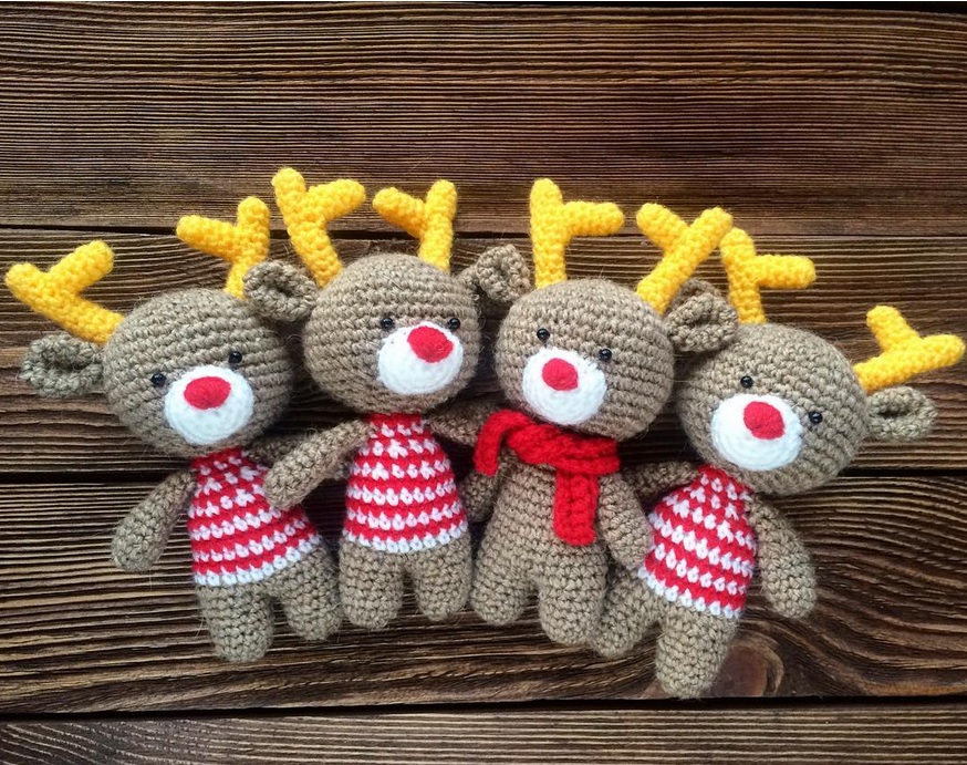 Süßes rentier Süßes Rentier - Häkelanleitung