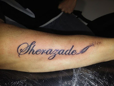 Tatuaje de nombre Sherazade