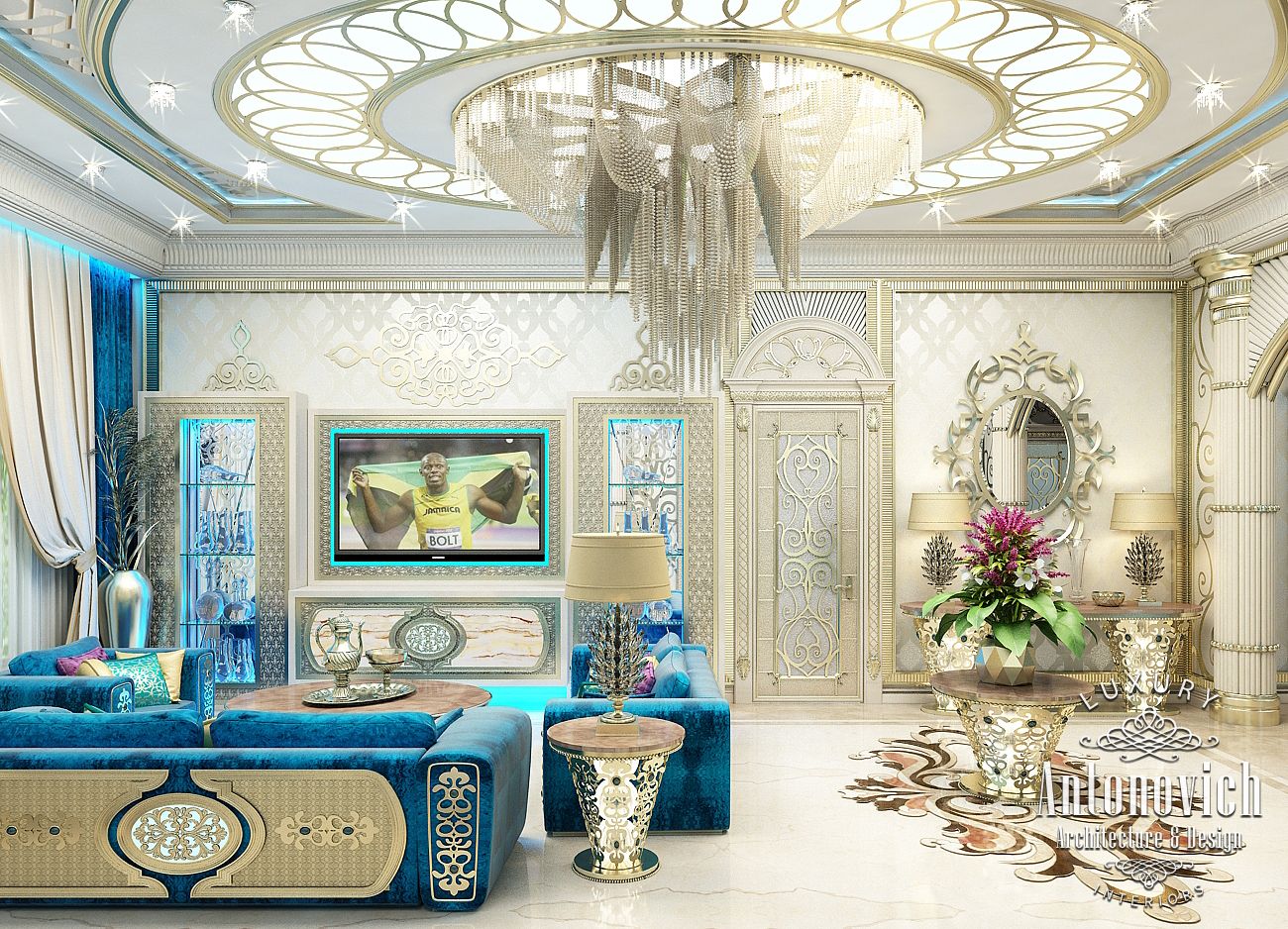 LUXURY ANTONOVICH DESIGN UAE: Interior in Oriental style