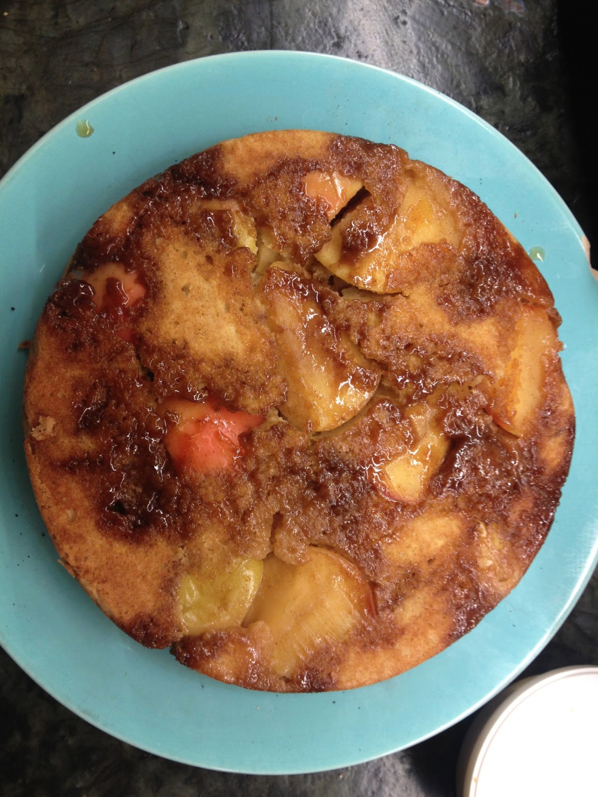 GOLDEN DREAMLAND Recipe Apple Sponge Cake with Caramel Sauce