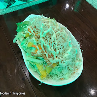 Green salad from Dumaluan Beach Resort