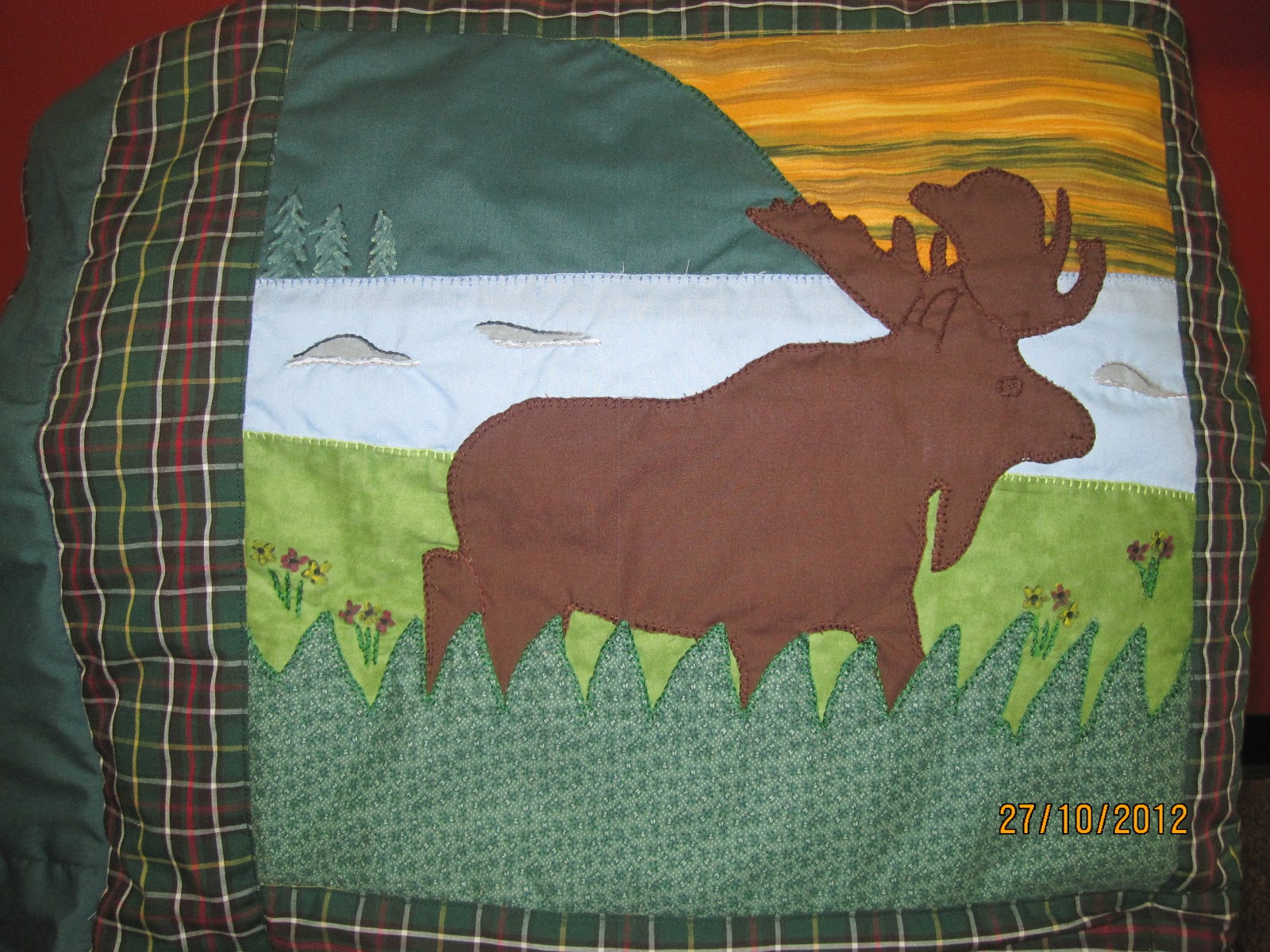 A year in rural New Found Land Newfoundland quilt
