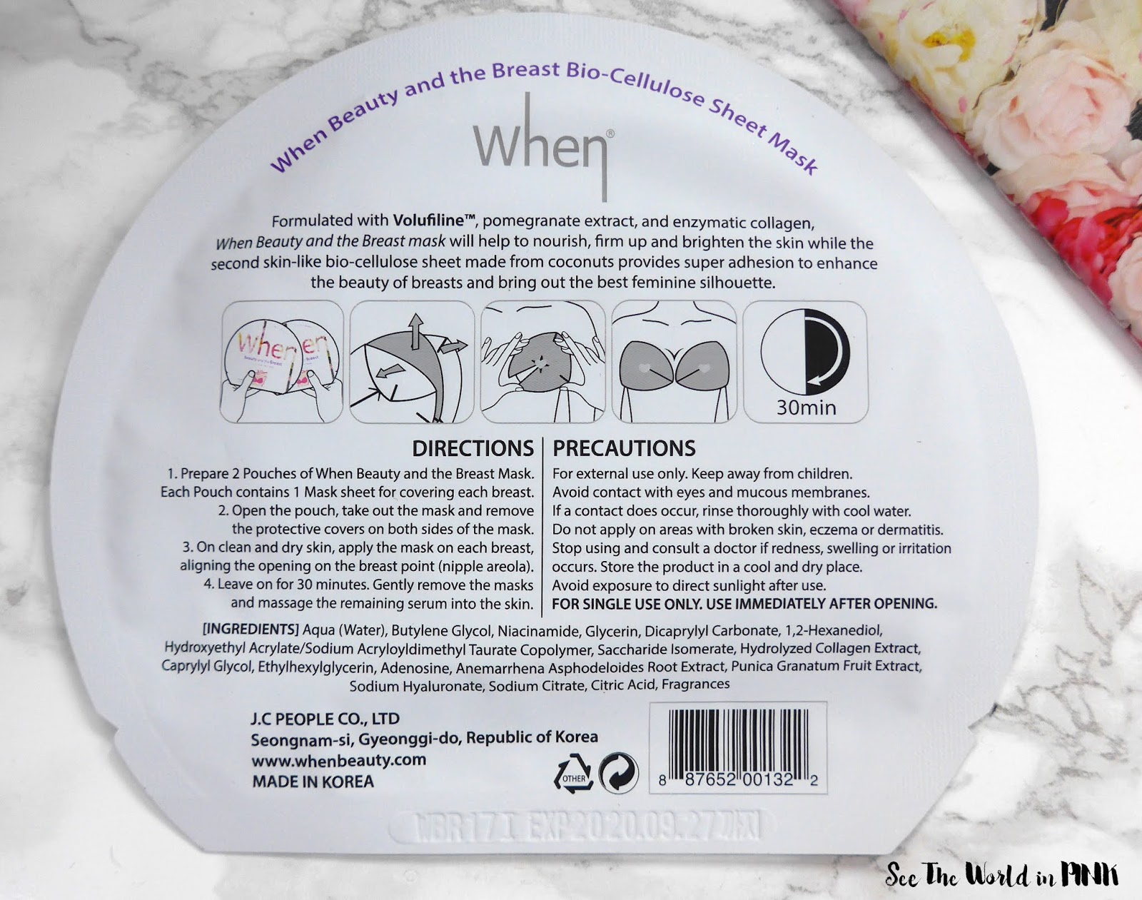 Skincare Sunday - When Beauty and the Breast Bio-Cellulose Body Sheet Mask