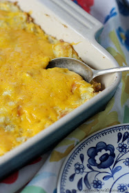 Cheesy Bacon Hashbrown Casserole recipe from Served Up With Love