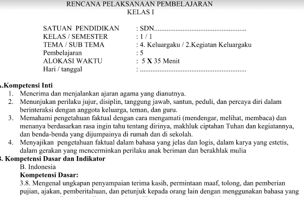 RPP Kurikulum 2013 SD Kelas 1 Tema 4 Subtema 2 Pembelajaran 5 Terbaru Tahun Pelajaran 2016-2017 RPP Kurikulum 2013 SD Kelas 1 Tema 4 Subtema 2 Pembelajaran 5 Terbaru Tahun Pelajaran 2016-2017