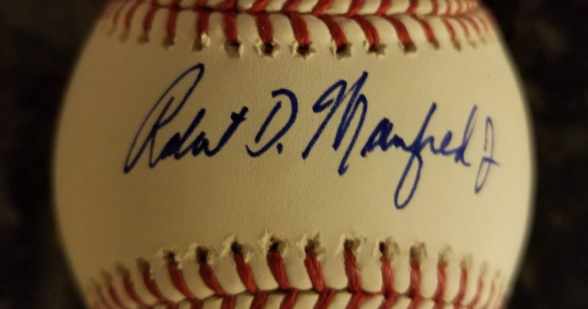 Autograph Through The Mail Athletes Commisioner Manfred