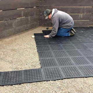 Greatmats Staylock Perforated Tile Gaga Ball Pit Greatmats Staylock Perforated Tile Gaga Ball Pit installation