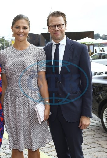 Crown Princess Victoria of Sweden and Prince Daniel attends in the afternoon at the World Trade Day and presentation of the Export Hermes Award