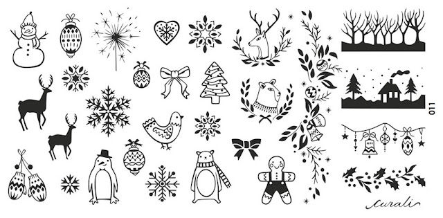 The clockwise Nail Polish: Curali 011 Stamping Plate Review