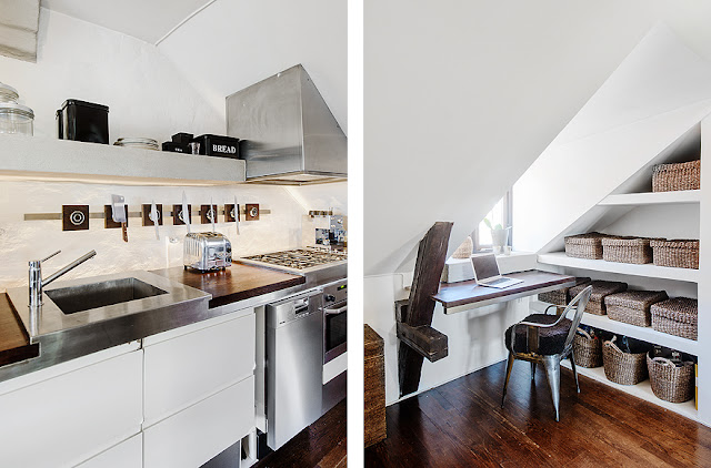 Apartamento decorado vintage e rústico. Blog Achados de Decoração