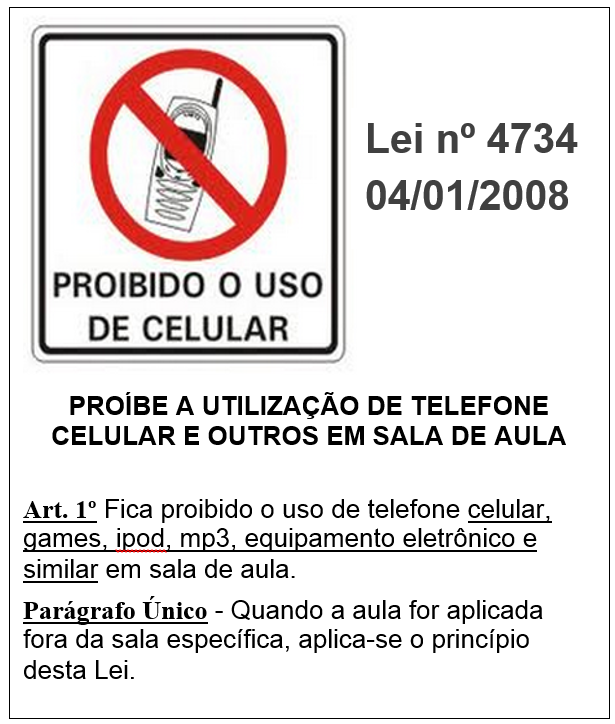 Uso de celular em sala de aula