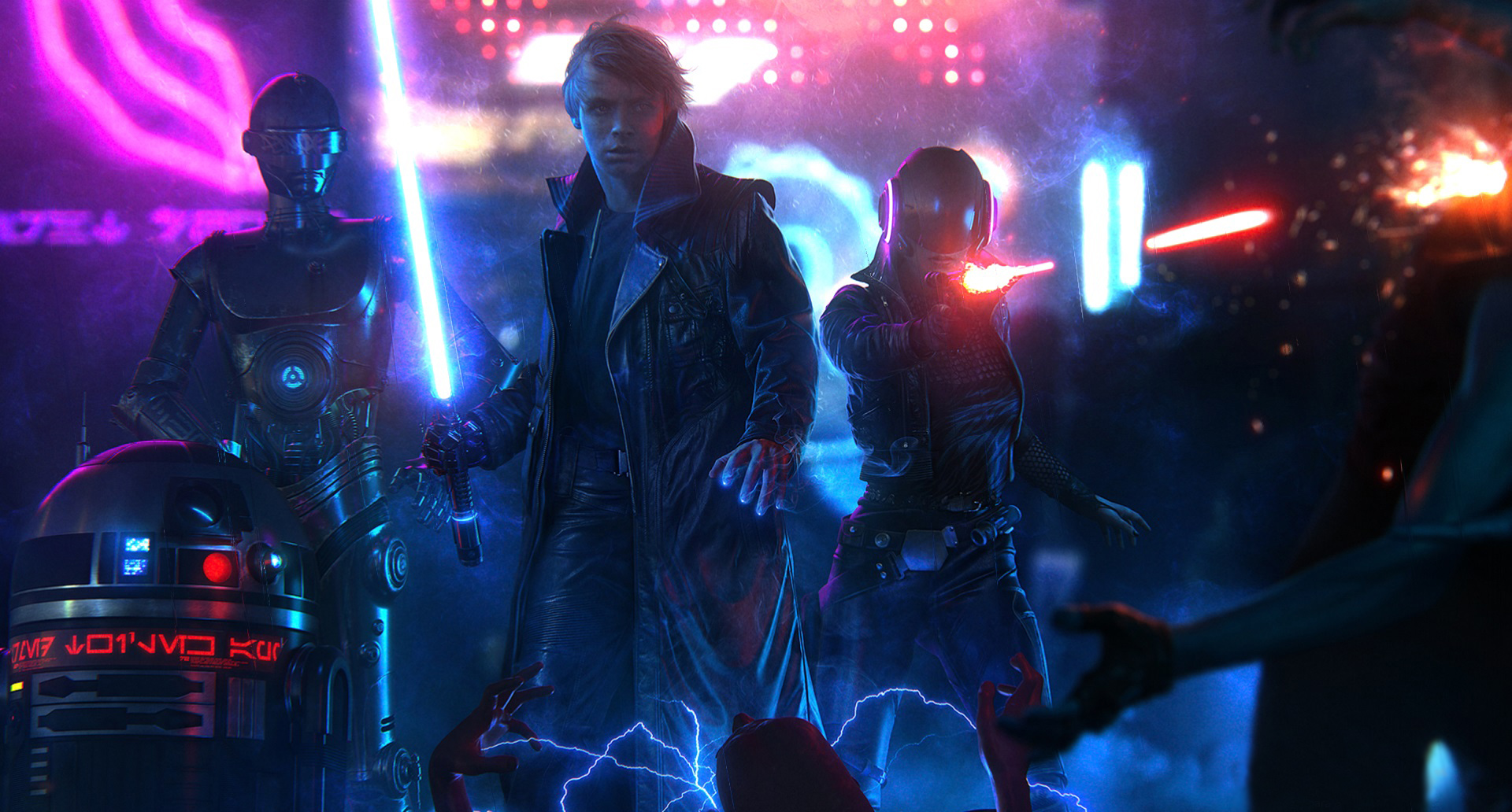 Star Wars Blade Runner Luke Skywalker Animated Wallpaper Star Wars Blade Runner Luke Skywalker Animated Wallpaper