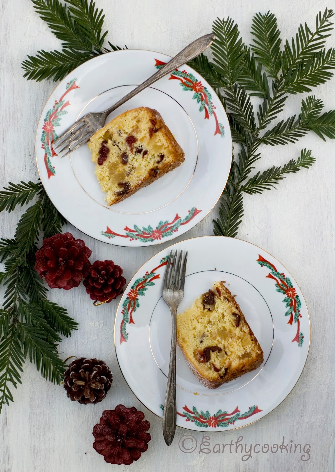 Earthycooking Orange Fruit Cake
