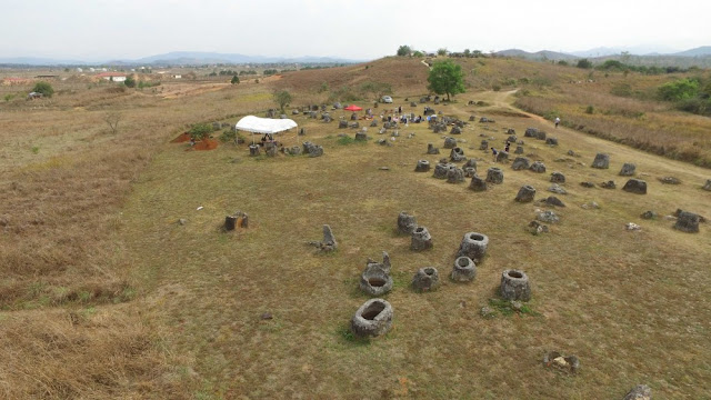Archaeologists use drones to trial virtual reality technology in Laos' Plain of Jars