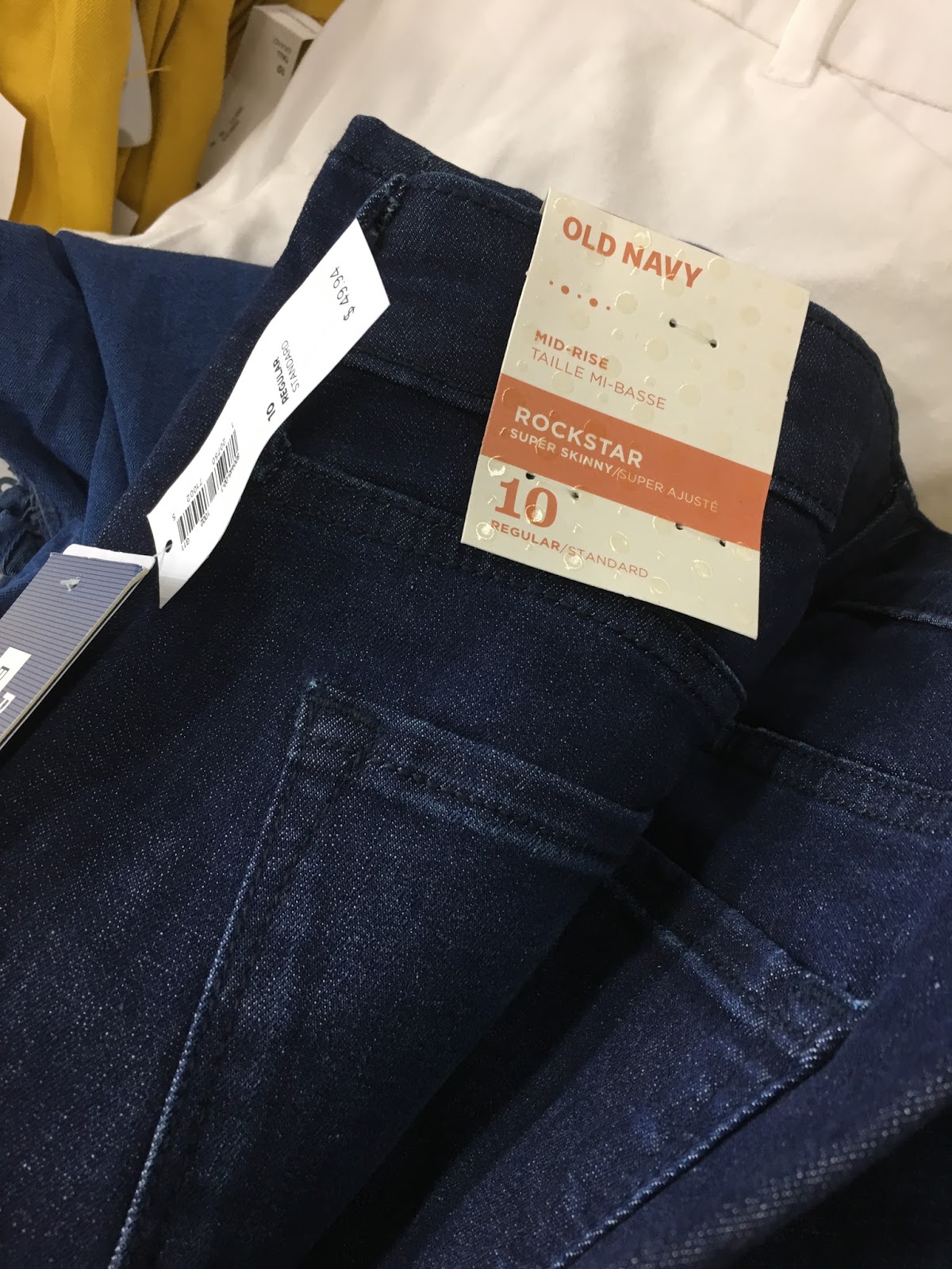 old navy step hem jeans