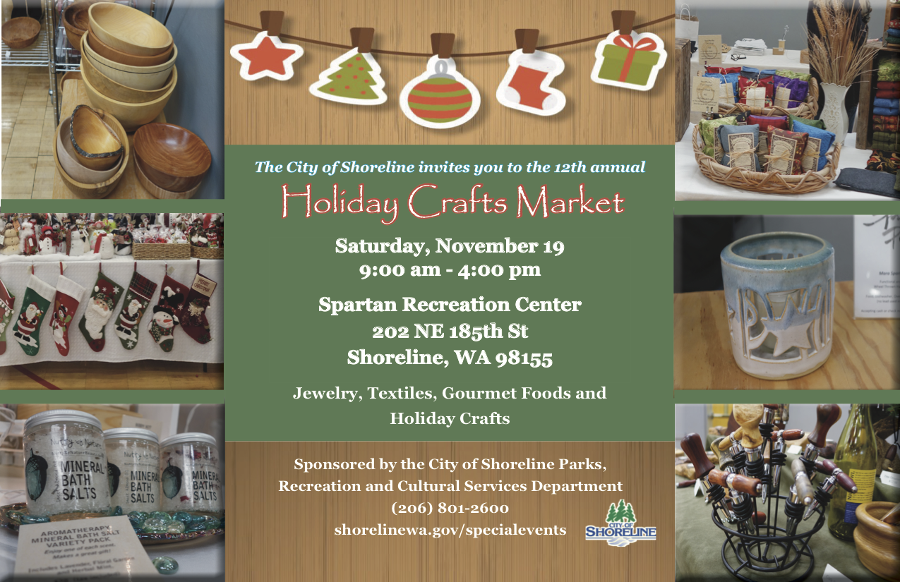 Shoreline Area News Holiday Crafts Market at Spartan Center Saturday