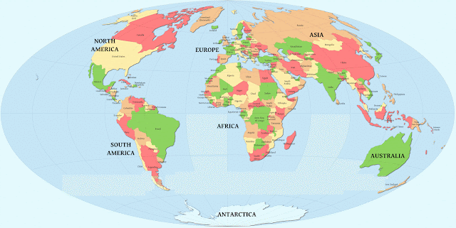 Know All About The Continents Of The World Know All About The Continents Of The World