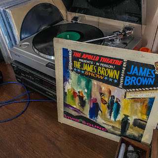 The James Brown Show on vinyl record at Apollo Theatre