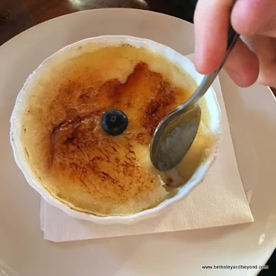 creme brulee at Sailor Jack's in Benicia, California