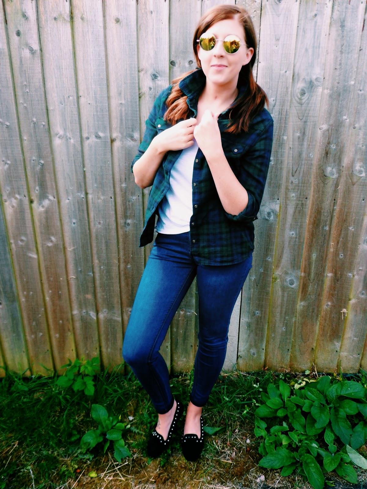 fashionbloggers, fbloggers, ootd, outfitoftheday, primark, whatibought, whatimwearing, wiw, flannelshirt, whitetop, retro, vintage