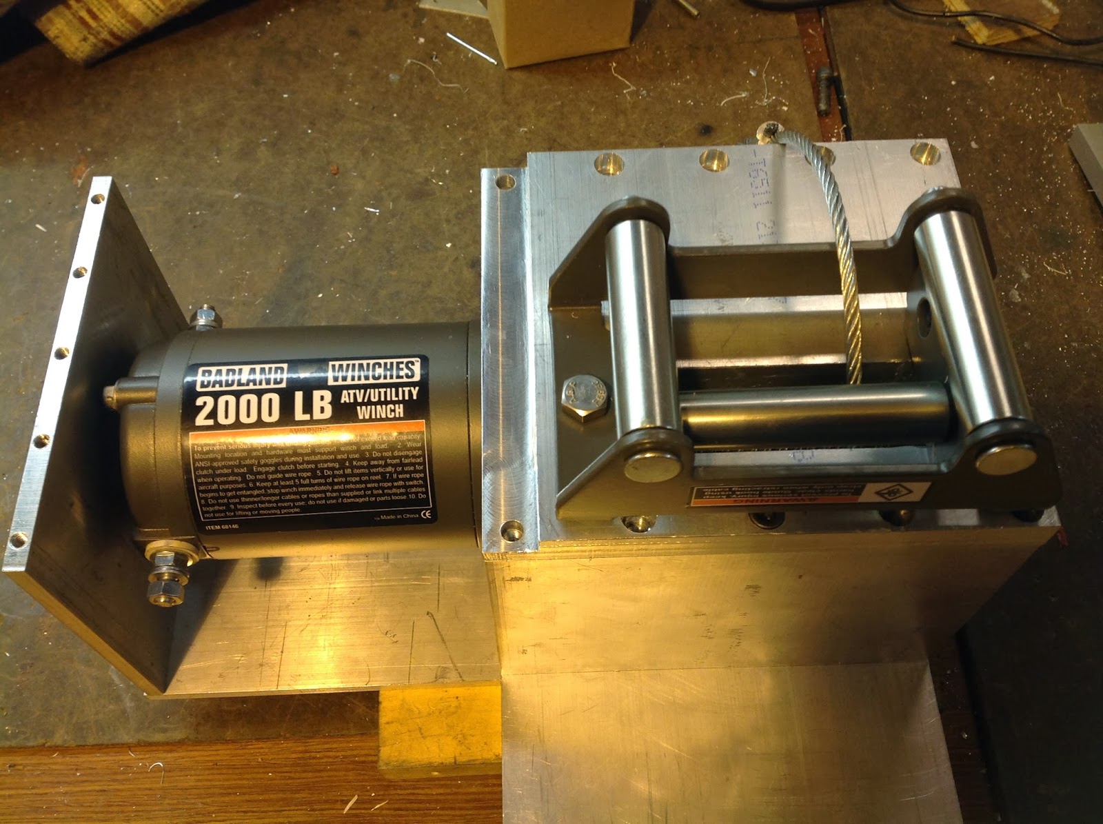 Robert's Projects: Installing a Harbor Freight Winch on my John Deere 316