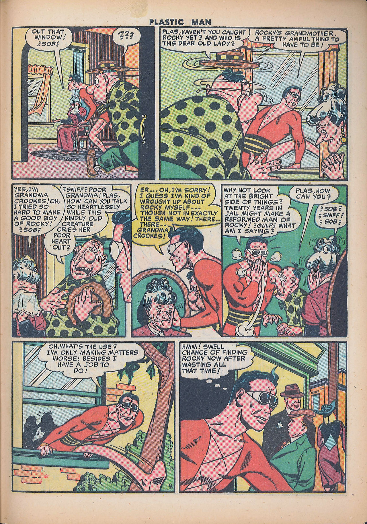Read online Plastic Man (1943) comic -  Issue #30 - 45