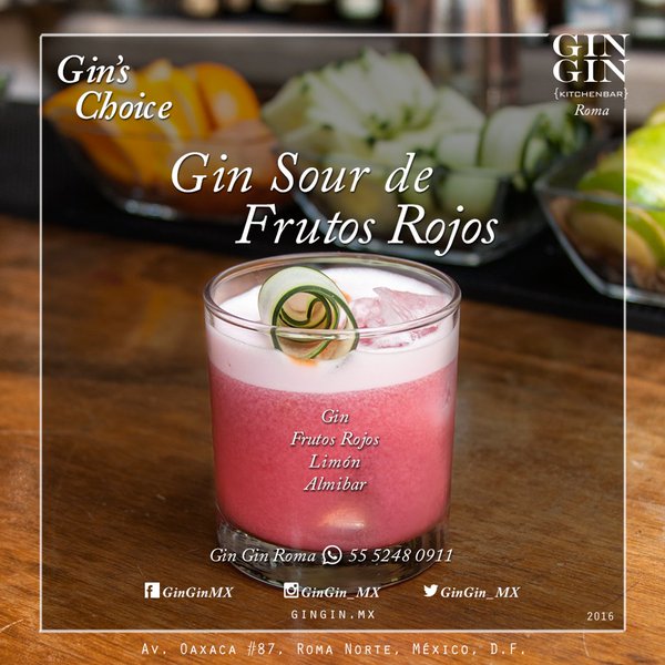 El increíble recetario de cócteles del Gin Gin Bar en México