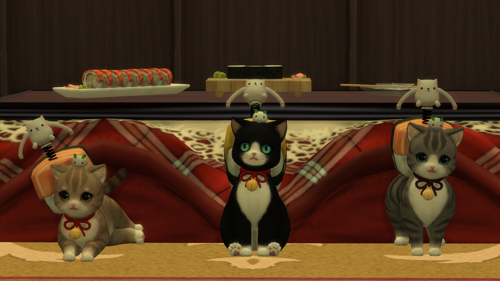 Sushi Cats by Noiranddarksims.