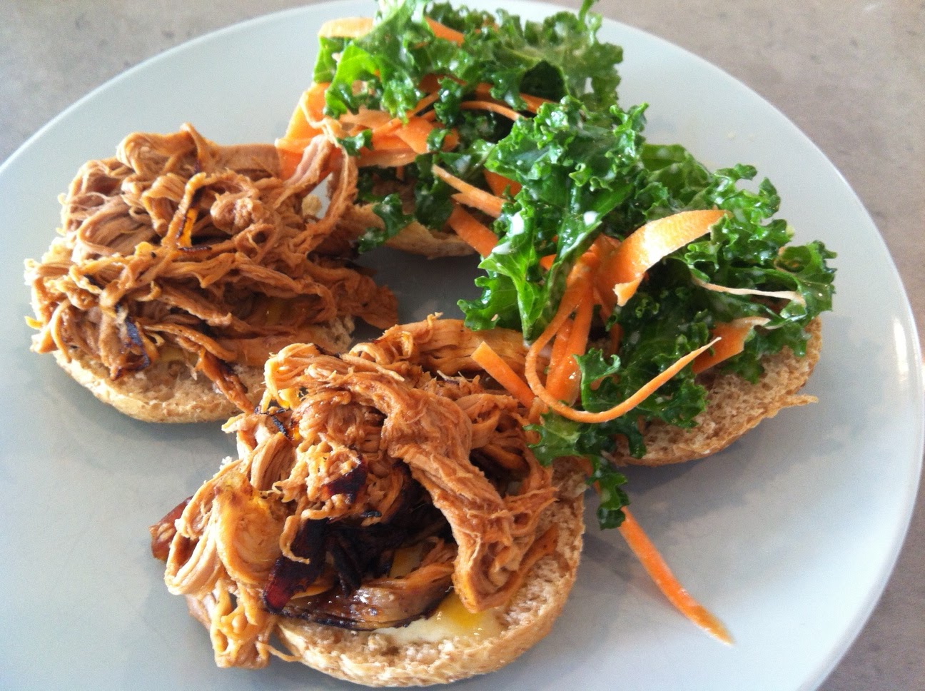Simple Escapes The Eats Pulled Pork & Kale Slaw Sandwich