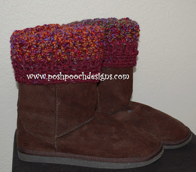 Posh Pooch Designs Dog Clothes: Free Boot Cuff Crochet pattern
