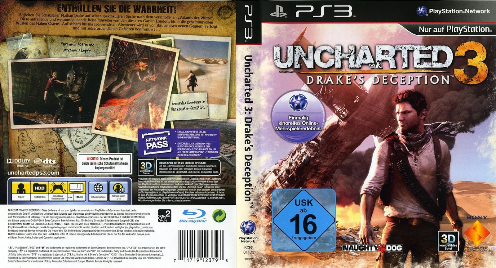 uncharted 3 game play online