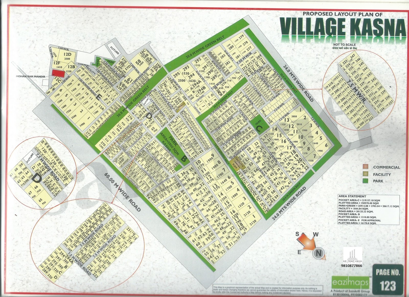 Proposed Layout Plan For 5 Abadi Village Kasna, Site5, Greater Noida Industry Seller