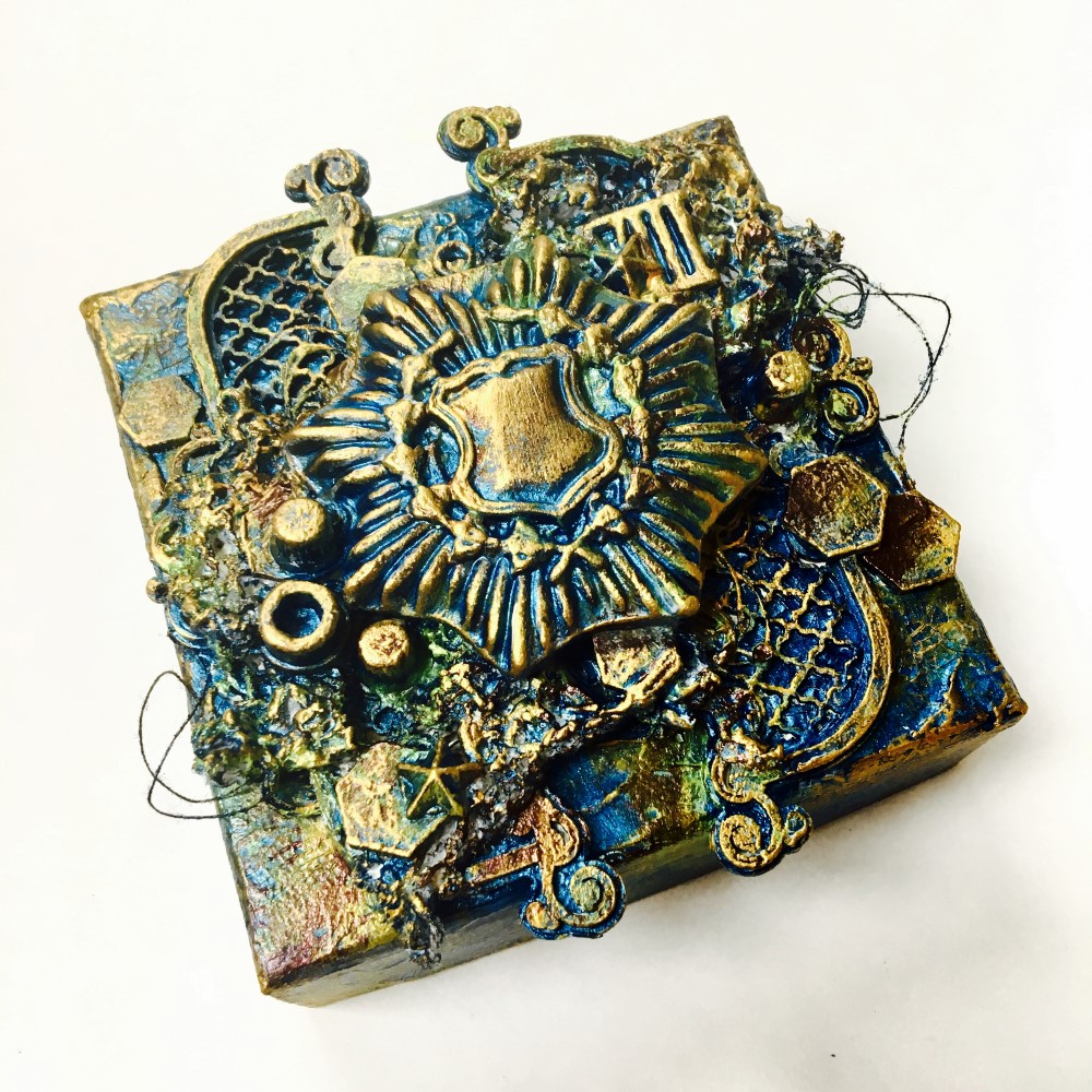 Mixed Media Place Altered box by Conelly