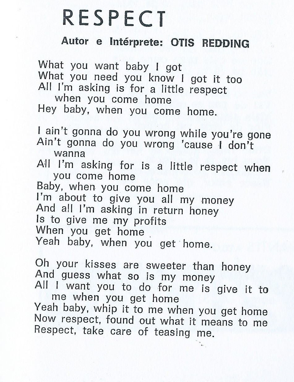 Regresso ao Passado Otis Redding Respect