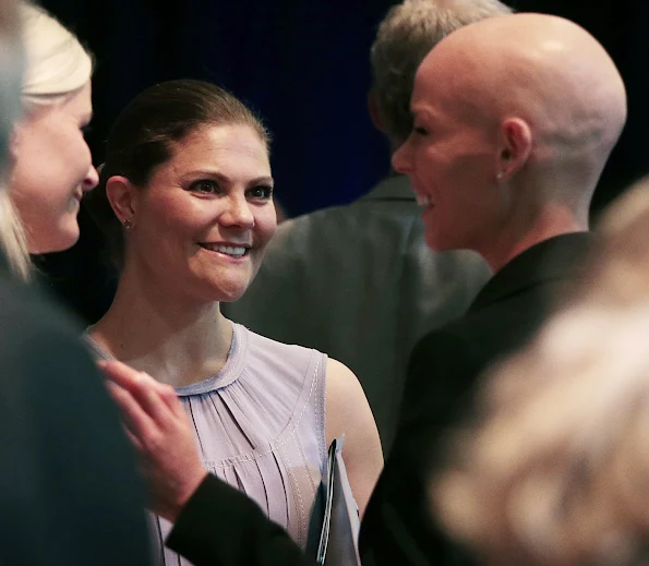 Crown Princess Mette-Marit of Norway and Crown Princess Victoria of Sweden attend EAT Stockholm Food Forum at the Clarion Hotel