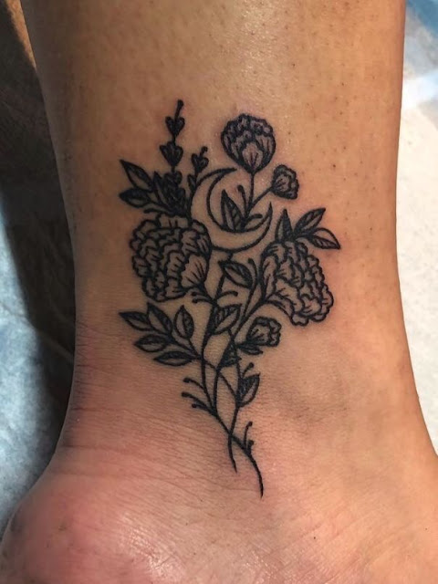 Mini tatuagens de flores para as mulheres Mini tatuagens de flores para as mulheres