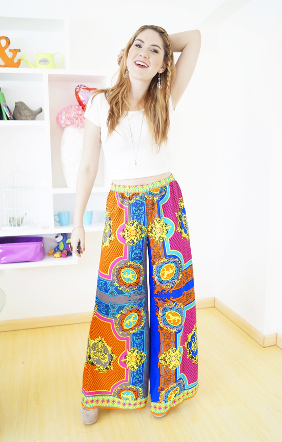 Pretty palazzo pants outfit
